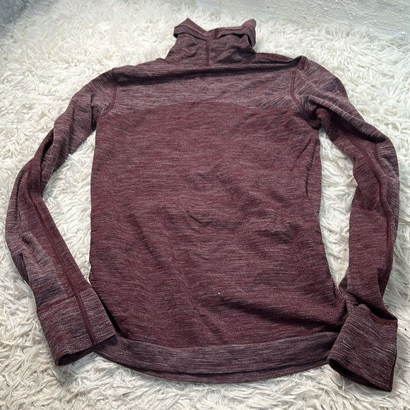 Lululemon Woolly Wonder Turtleneck Dark Adobe / White - Picture 4 of 6